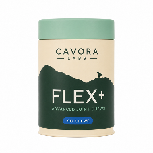 Cavora Flex+ joint chews on white